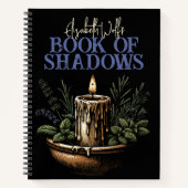 Boek van Shadows Spiral Notitieboek Black Candle M (Voorkant)