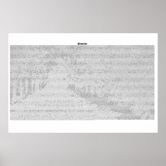 Boek van spreekwoorden (volledige KJV-tekst) Poster (Voorkant)