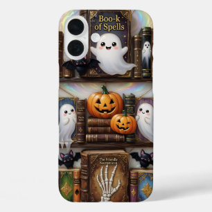 Boek van Spreuken Phonehoesje Schattige Halloween  iPhone 16 Plus Hoesje