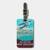 Boek vandaag een vliegtuig! Nieuw-Zeeland Bagagelabel (Voorkant verticaal)