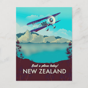Boek vandaag nog een vlucht! Nieuw-Zeeland Briefkaart