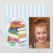 Boek Verjaardagsbibliotheek Nodig uit om fotoboeke Kaart (Voorkant / Achterkant)