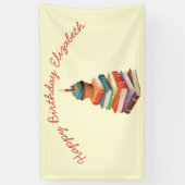 Boek Verjaardagsfeest Kinder Lezing Spandoek (Verticaal)