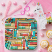 Boek verjaardagsfeestje papieren bordje (Feest)