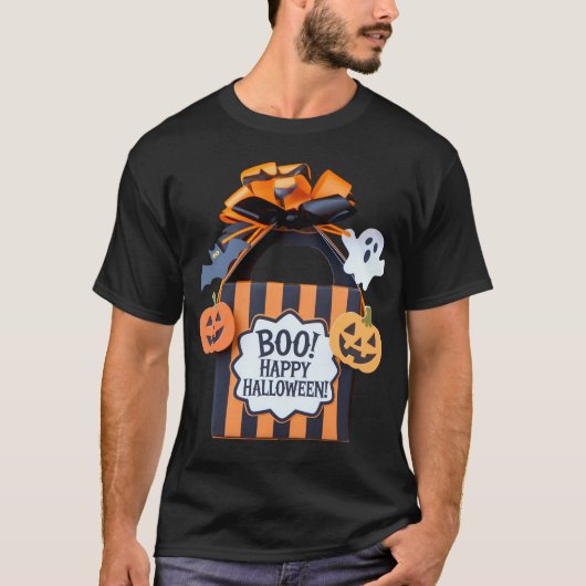 Boek Verrassing Halloween cadeau T-shirt (Voorkant)