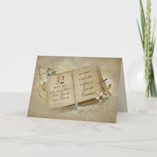 boek voor 32e Jubileum Kaart (Voorkant)