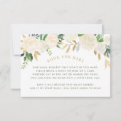 Boek voor Baby Blush Bloemendouche Aanvraag Kaart (Voorkant)