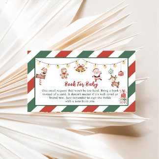 Boek voor Baby Santa Christmas Party Enclosure Kaa Informatiekaartje