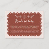 Boek voor Baby shower Mexican Papel Picado Neutral Informatiekaartje (Voorkant)