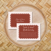Boek voor Baby shower Mexican Papel Picado Neutral Informatiekaartje