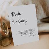 Boek voor Baby Sign, Baby shower Kaart