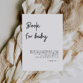 Boek voor Baby Sign, Baby shower Kaart