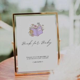 Boek voor Baby Sign, Baby shower Kaart