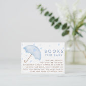 Boek voor Baby Sprinkle Baby shower Informatiekaartje (Staand voorkant)
