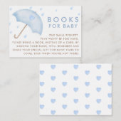 Boek voor Baby Sprinkle Baby shower Informatiekaartje (Voorkant / Achterkant)