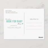 Boek voor babyshower uitnodiging (Achterkant)