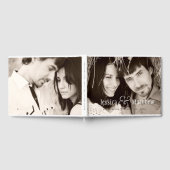 Boek voor bruiloftsgasten met rustieke moderne fot (Volledig)