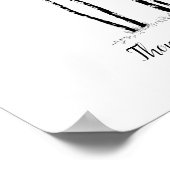 Boek voor bruiloftsgasten op een boerderij poster (Hoek)