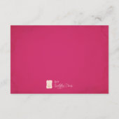 Boek voor de Baby, roze ballet Informatiekaartje (Achterkant)