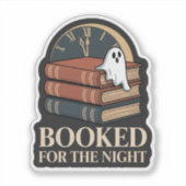 Boek voor de nacht - Spooky Book Sticker (Voorkant)