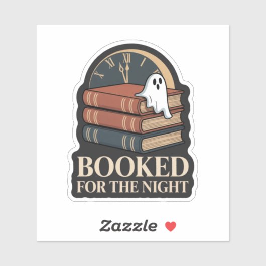 Boek voor de nacht - Spooky Book Sticker (Vel)