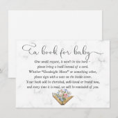 Boek voor een Baby-kaart, Baby shower Een boekkaar Kaart (Voorkant / Achterkant)