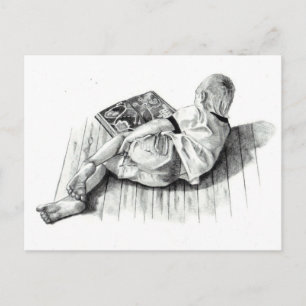 BOEK VOOR HET LEZEN VAN DE BOEK: PENCIL REALISM AR BRIEFKAART