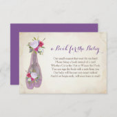 Boek voor het Paarse balletbijvoegsel van het Baby Informatiekaartje (Voorkant / Achterkant)