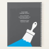 Boek voor het plannen van schildersdiensten met lo planner (Achterkant)