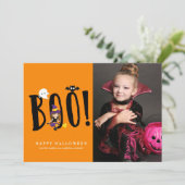Boek & Vrienden Halloween Fotokaart Kaart (Staand voorkant)