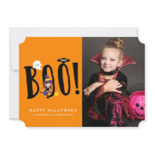 Boek & Vrienden Halloween Fotokaart