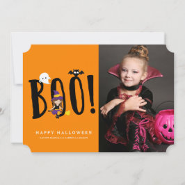 Boek & Vrienden Halloween Fotokaart Kaart