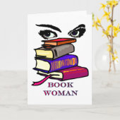 Boek Vrouw Blank Kaart (Gele Bloem)