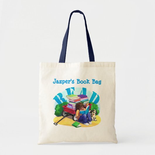 Boek Wagon Book Bag Tote Bag (Voorkant)