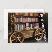 Boek Wagon Lees verboden boeken Briefkaart (Voorkant / Achterkant)