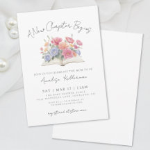Boek Waterverf Bloemen Baby Shower