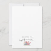 Boek Waterverf Elegante Bruiloftsdouche Kaart (Achterkant)