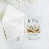 Boek Wildflower Een nieuw hoofdstuk Begin Baby sho Acryl Uitnodigingen