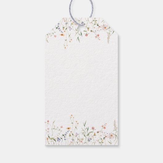 Boek Wildflower Een nieuw hoofdstuk Begin Baby sho Cadeaulabel (Achterkant)