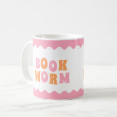 Boek Worm Book Lover Coffee Mok (Voorkant links)