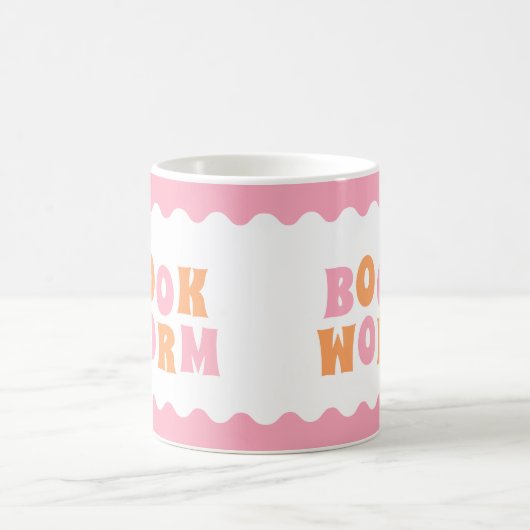 Boek Worm Book Lover Coffee Mok (Center)