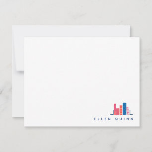 Boek Worm in Blue Note Kaart Notitiekaartje