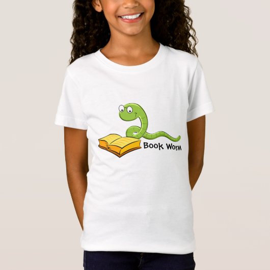 Boek Worm Kind T-shirt (Voorkant)