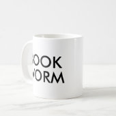 Boek Worm Schattigee Modern Book Lover Mok (Voorkant links)