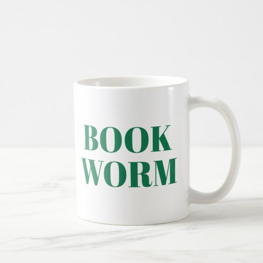Boek Worm Schattigee Modern Book Lover Mok (Rechts)