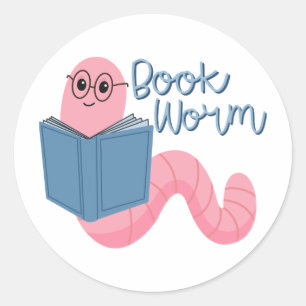 Boek WORM Sticker voor Kindle Book Lovers