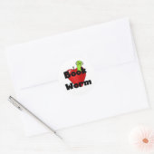 Boek Worm Stickers (Envelop)