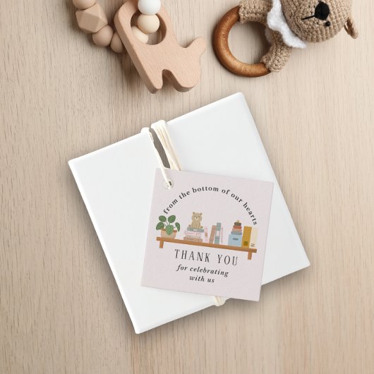 Boek ze in het Baby shower Bedankjes Labels