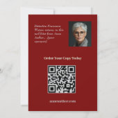 Boekaankondiging met Book Hoesje QR (Achterkant)