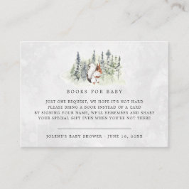 Boekaanvraag | Baby bos Informatiekaartje